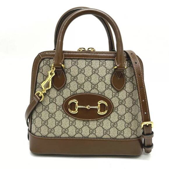 GUCCI Horsebit 2WAY Shoulder Bag Hand Bag - Picture 1 of 16